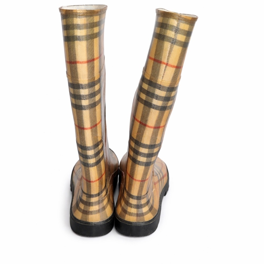 Burberry Nova Check Rubber Rain Boots | Classic Check | Designer Rain Boots - Picture 3 of 12